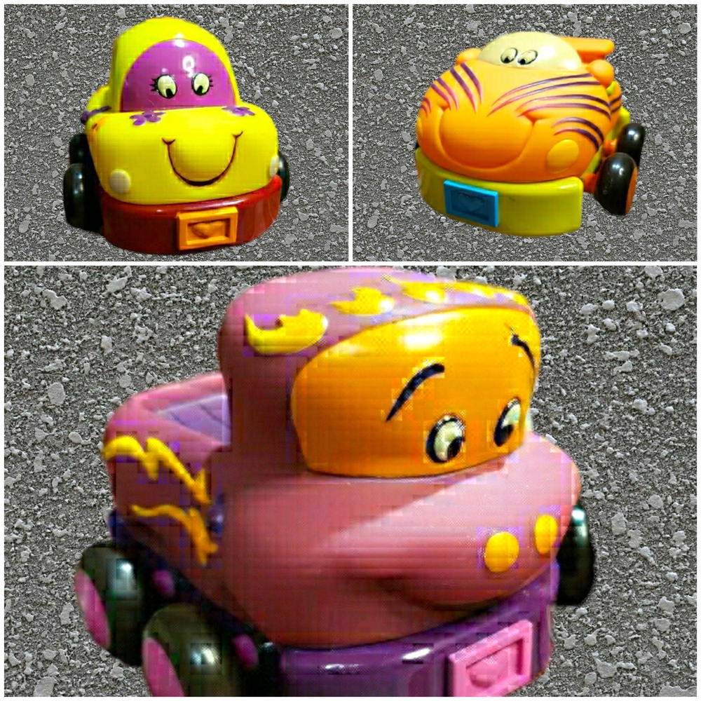 Battat Just B You Soft Car Pull Back Toddler Toy Cars Lot Of 3 Tested & Works